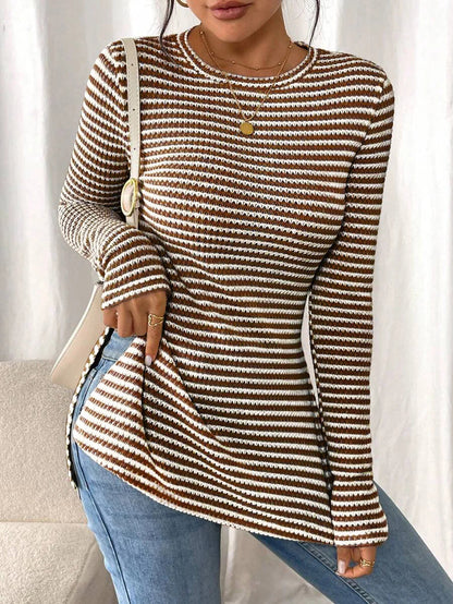Bellamy Pointelle Stripe Pullover