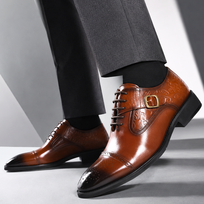 Antiqued Monk-Strap Oxford