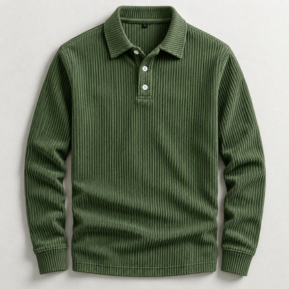 Ashford Ribbed Polo Sweater