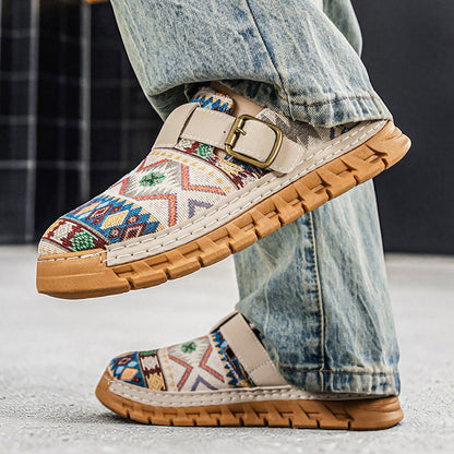 Marrakech Woven Buckle Slides