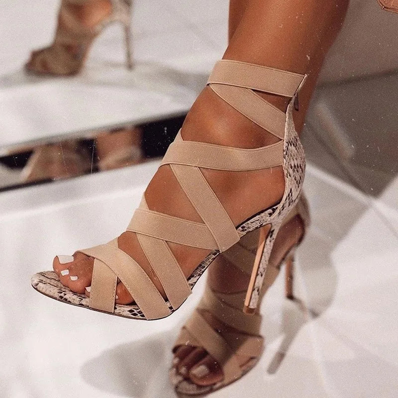 Serpentine Cage Sandal