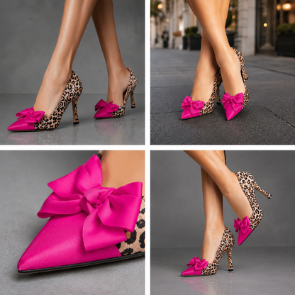 Panthera Fuchsia Bow Pump