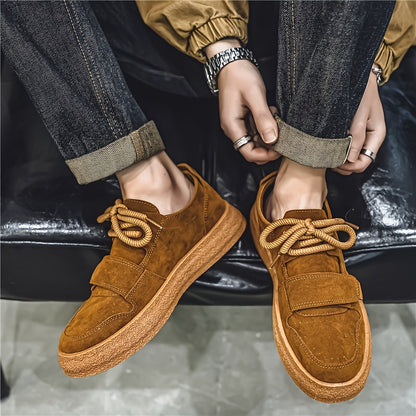 Terracotta Suede Low-Top
