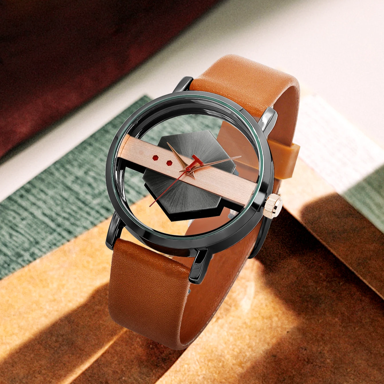 Obsidian Facet Timepiece