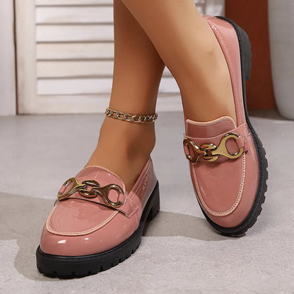 High-Shine Horsebit Chunky Loafer