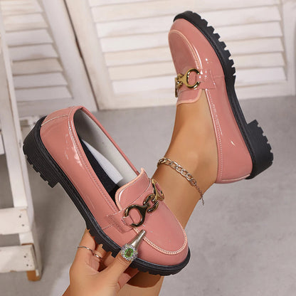 High-Shine Horsebit Chunky Loafer