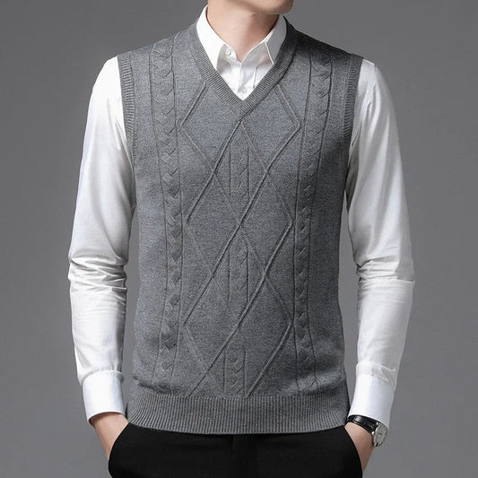 Prussian Argyle Vest