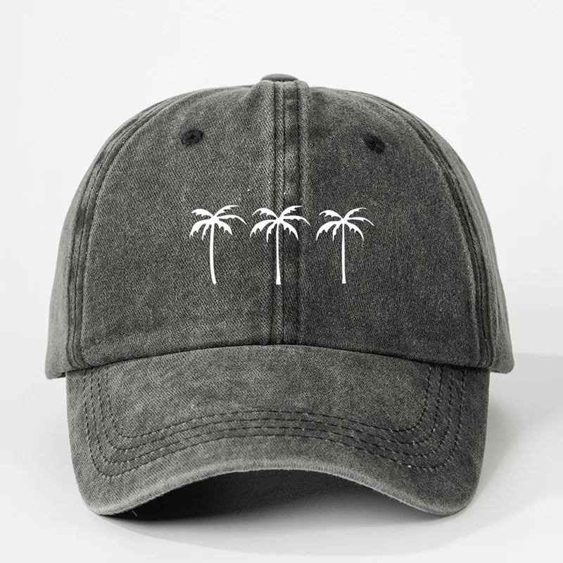 Triple-Palm Washed Canvas Cap