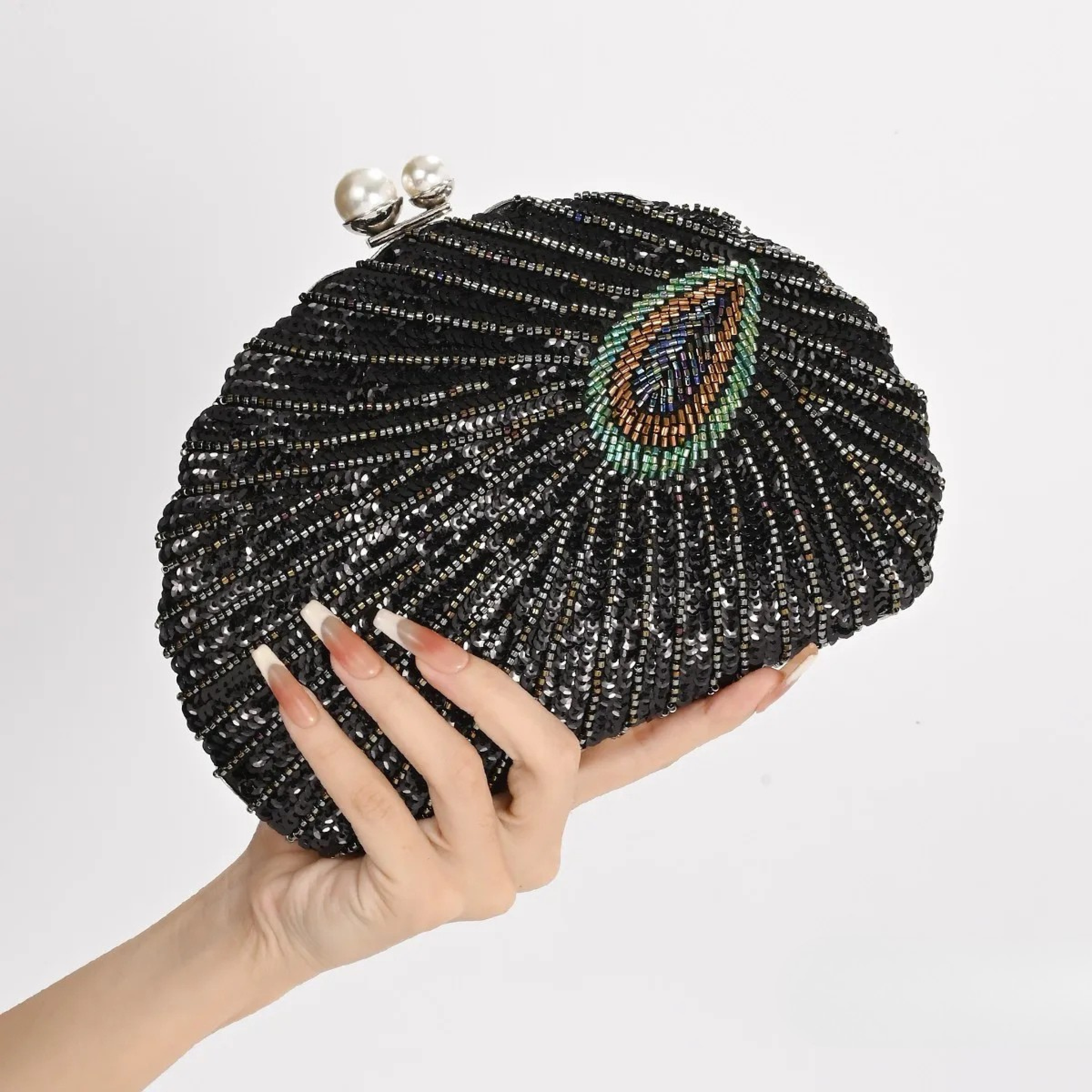 Empress Peacock Clutch Bag