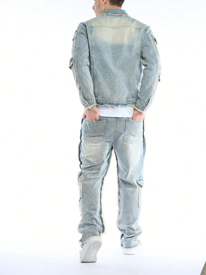 Kellerman Distressed Denim Set