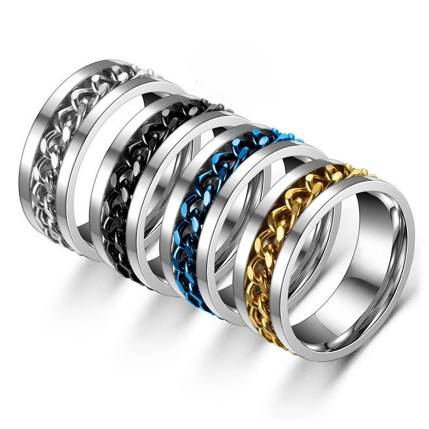 Lennox Revolve Link Ring