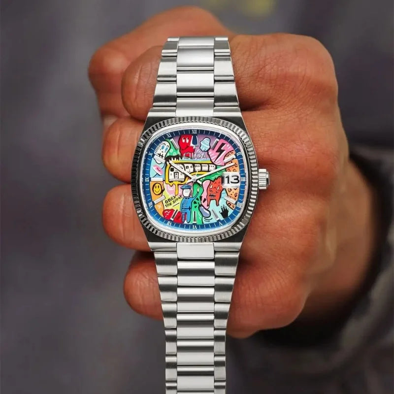 Chromatic Street Art Dial Timepiece
