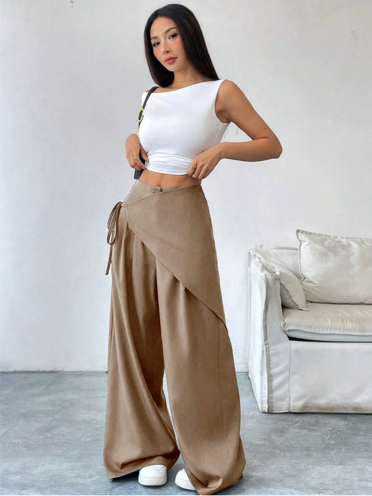Riviera Asymmetric Wrap Pants