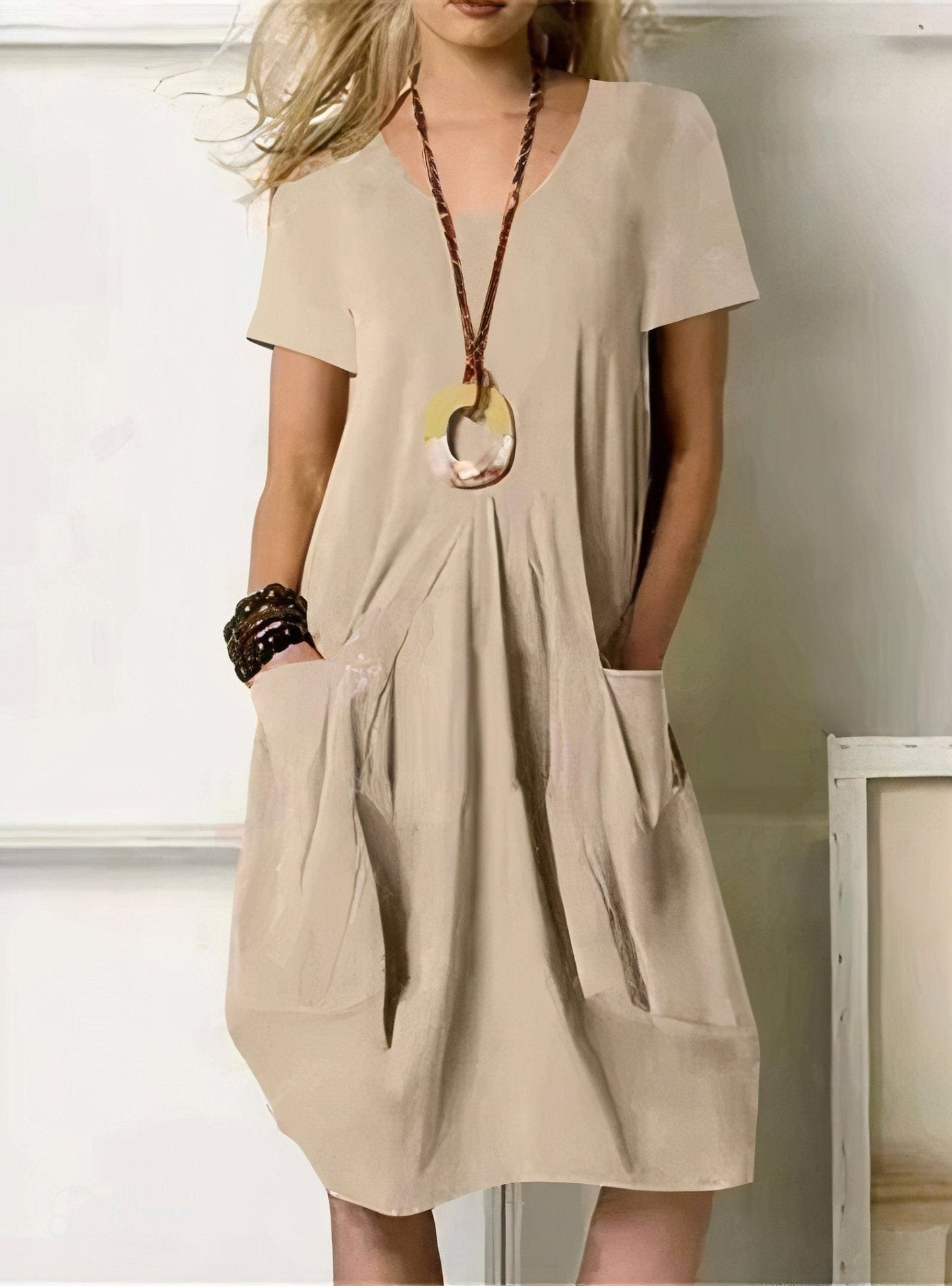 The Artisan Pleat Pocket Dress