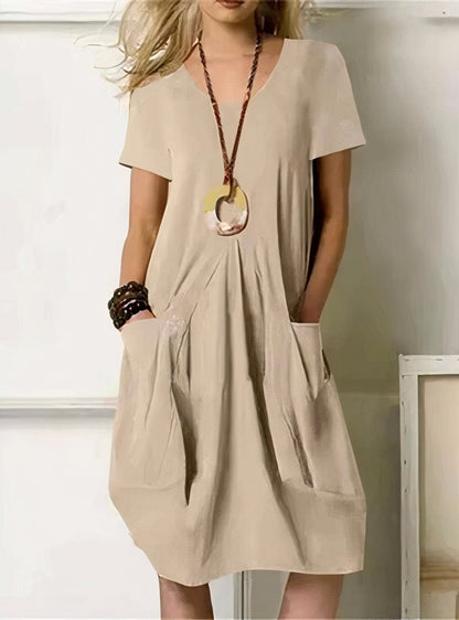 The Artisan Pleat Pocket Dress