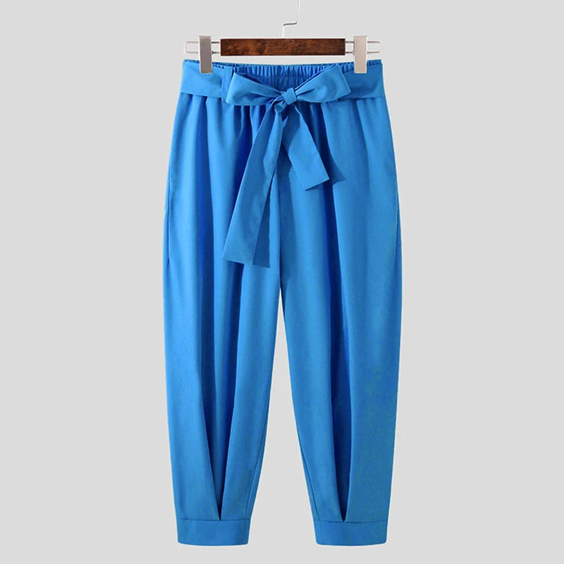 Belted Tapered Trouser