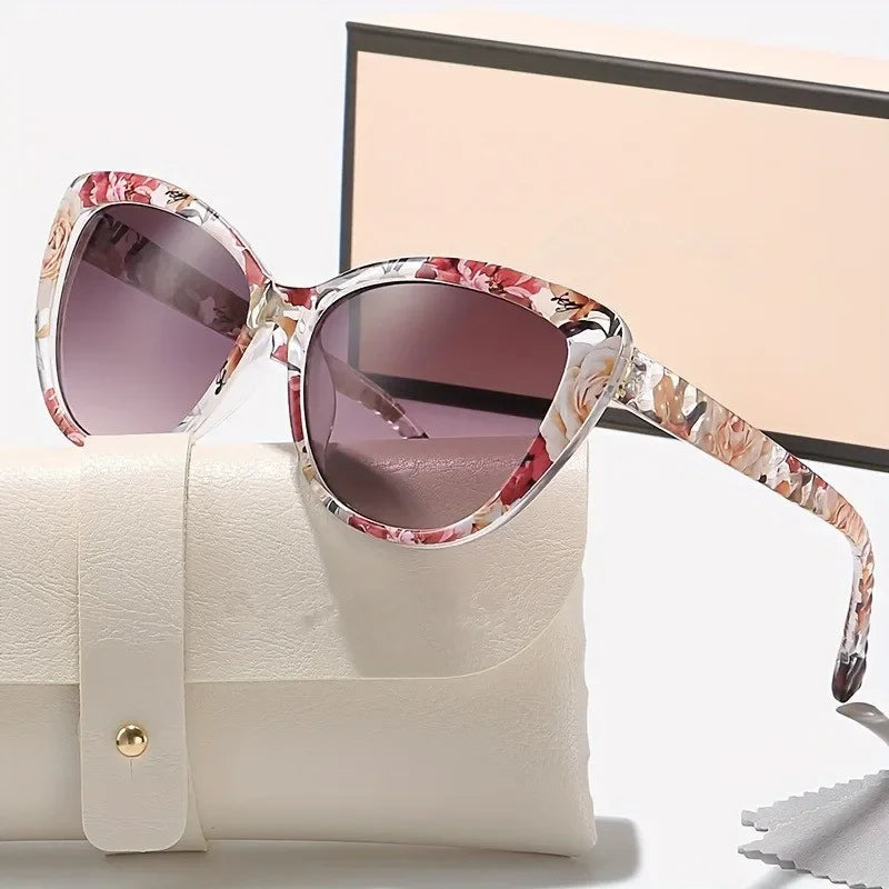 Liora Marbled Cat-Eye Shades