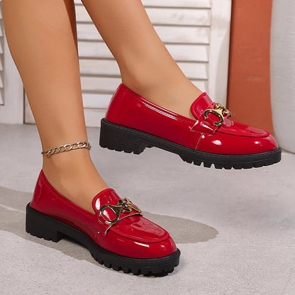 High-Shine Horsebit Chunky Loafer