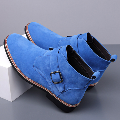 Klein Cobalt Suede Chelsea Boot
