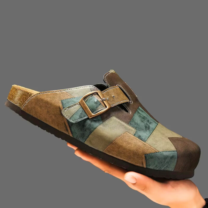 Bohème Leather Mosaic Slide