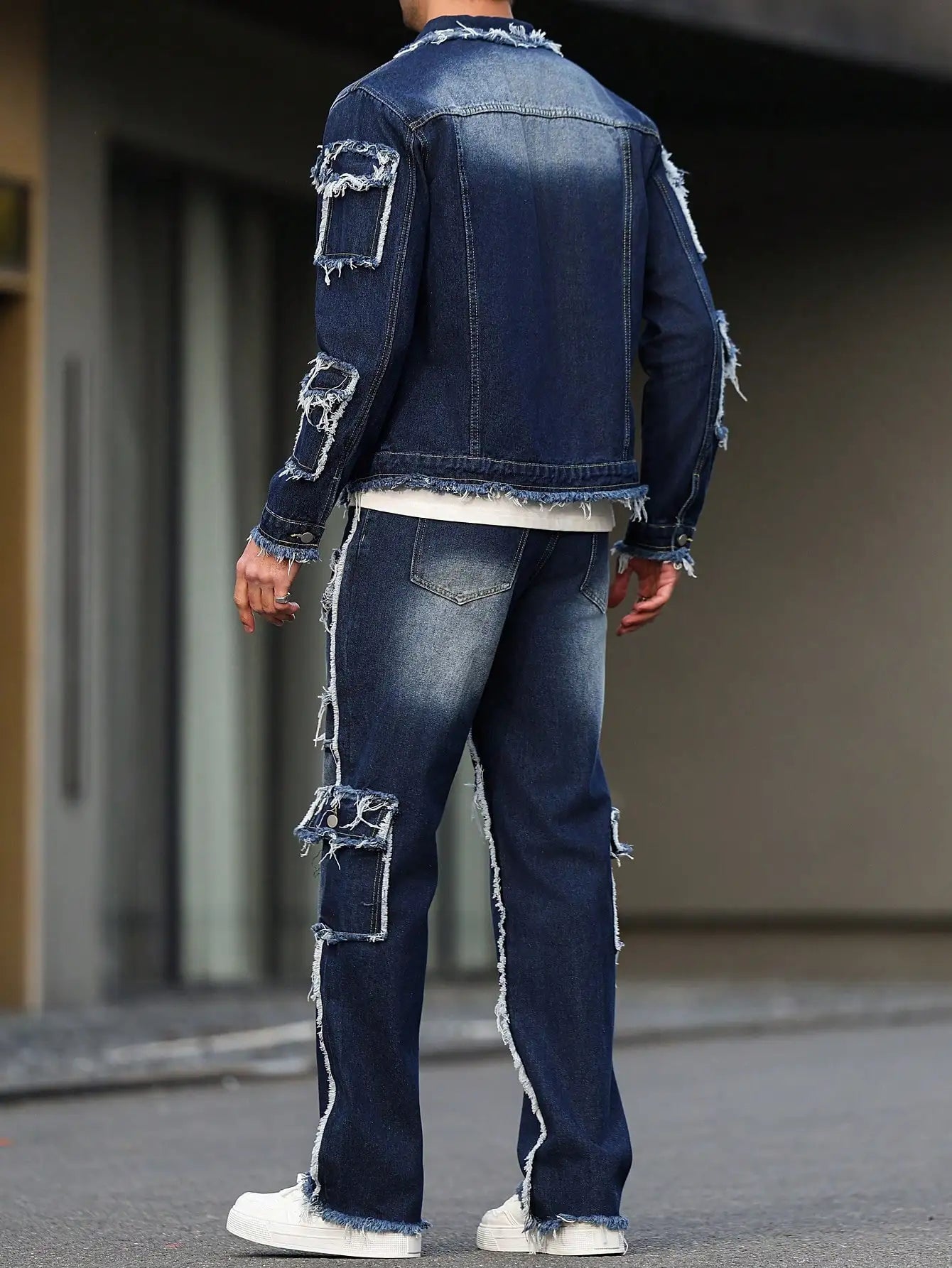 Kellerman Distressed Denim Set