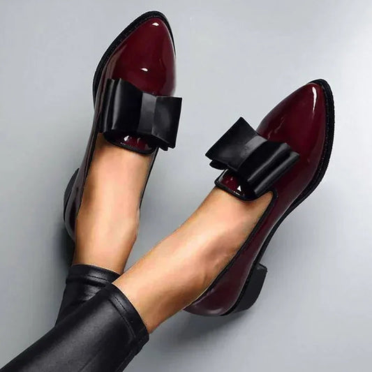 Marbella Patent Bow Flats