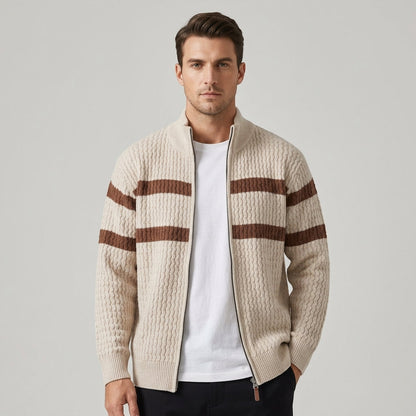 Harrington Striped Cardigan