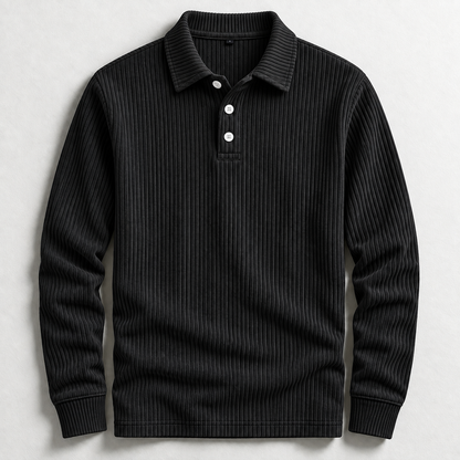 Ashford Ribbed Polo Sweater