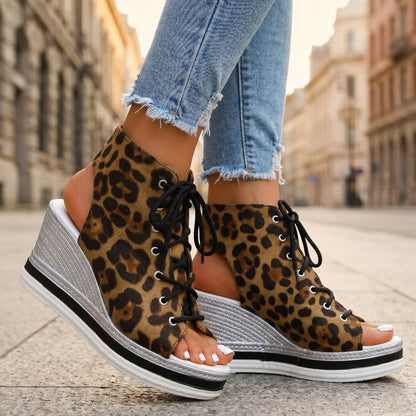 Venezia Lace-Up Wedge
