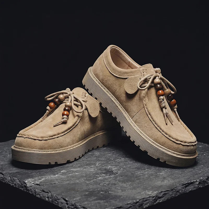 Osric Beaded Suede Moccasin