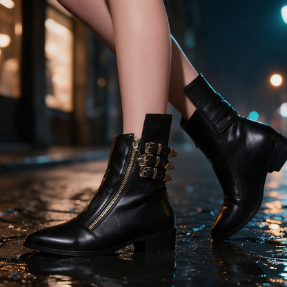 Yale Triple-Buckle Boots