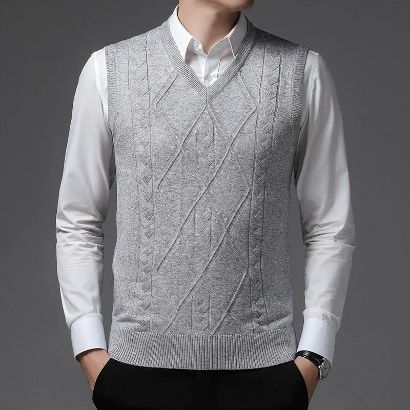 Prussian Argyle Vest