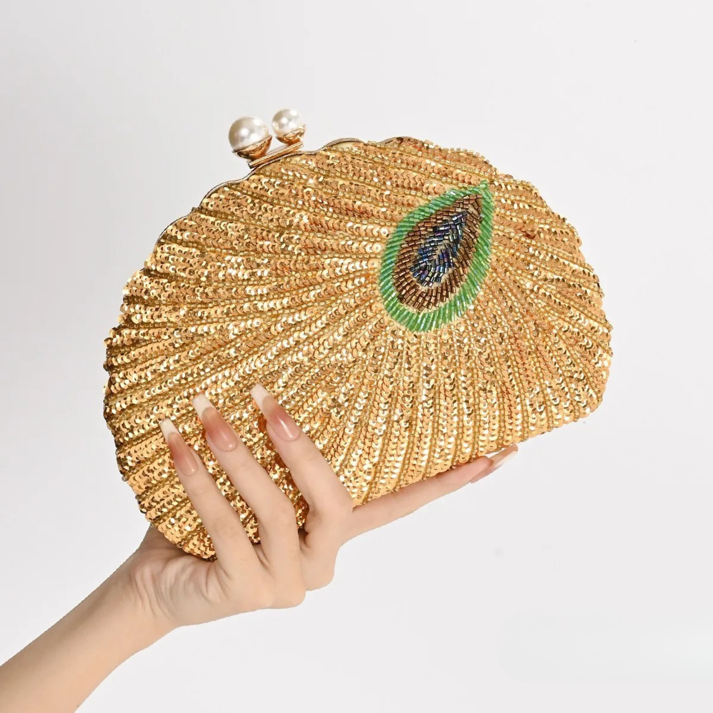 Empress Peacock Clutch Bag