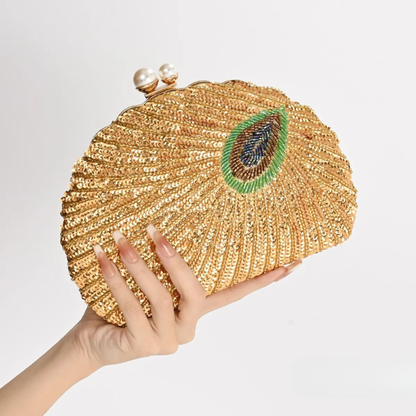 Empress Peacock Clutch Bag