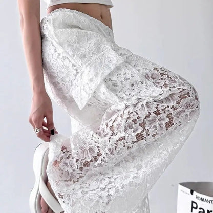 Vesper Sheer Lace Cargo Trouser