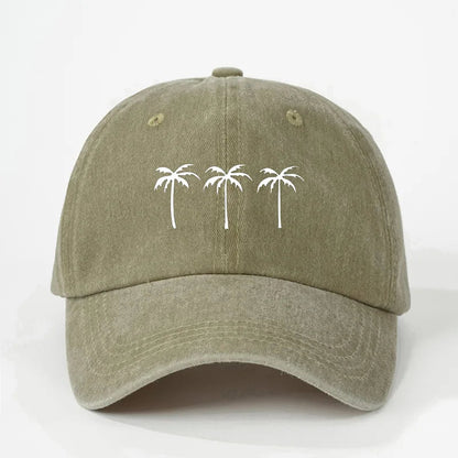 Triple-Palm Washed Canvas Cap