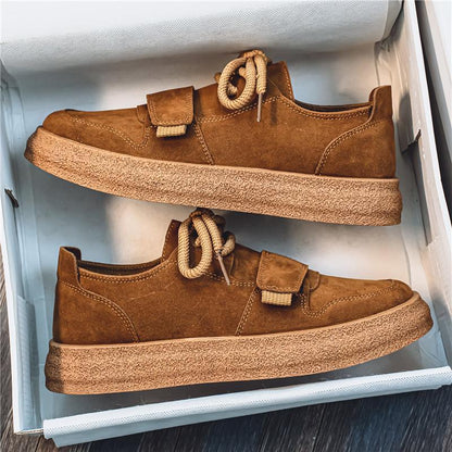 Terracotta Suede Low-Top