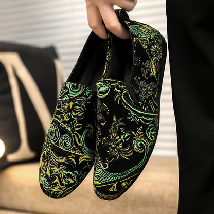 Ebony Baroque Embroidered Loafer