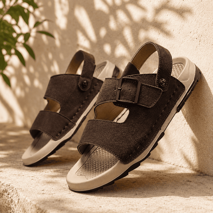 Kalahari Structured Suede Sandal