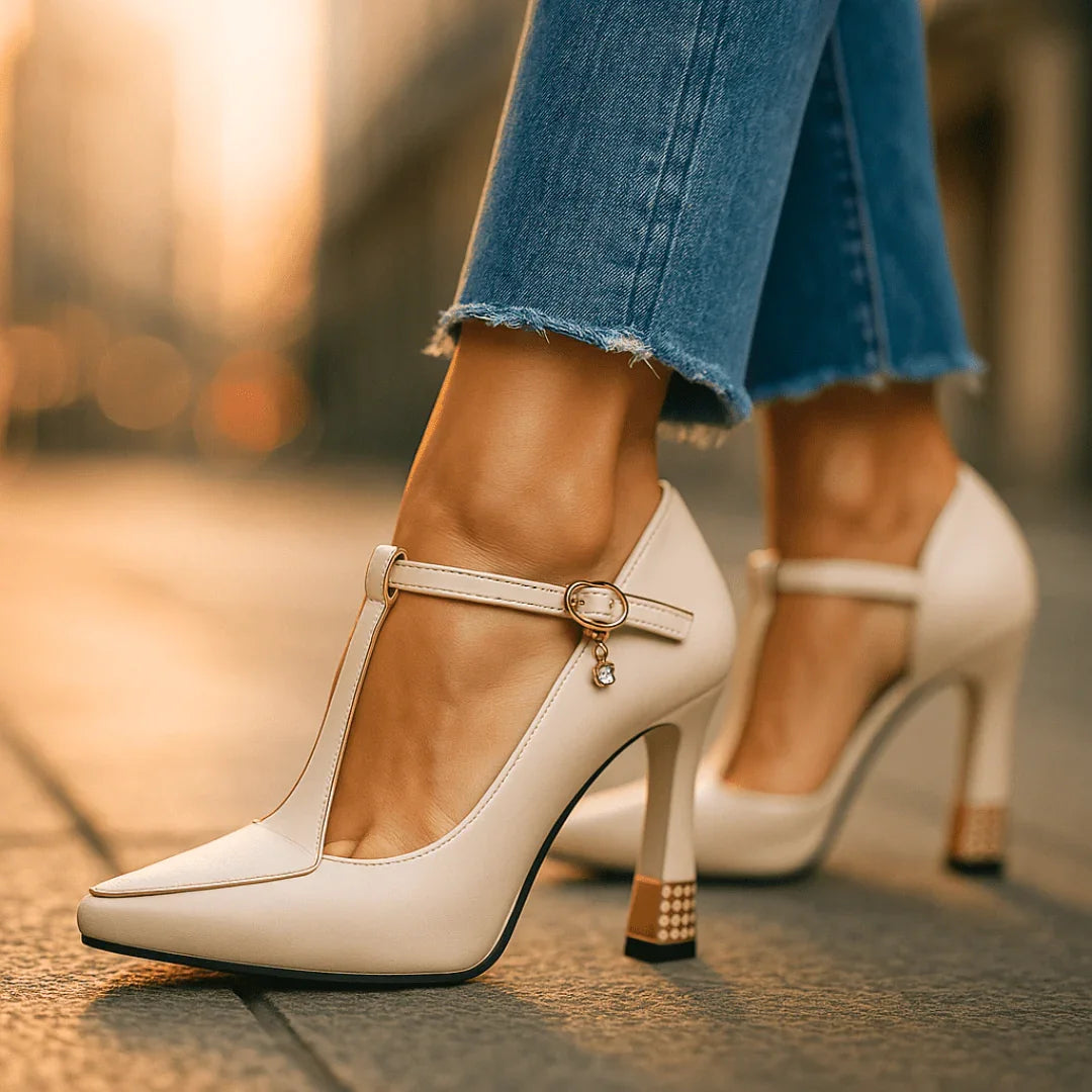 Duchess Emblem Platform Heel