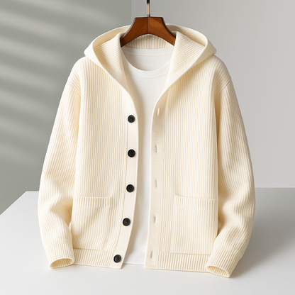 Liam Mandarin Collar Cardigan