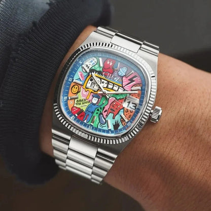 Chromatic Street Art Dial Timepiece