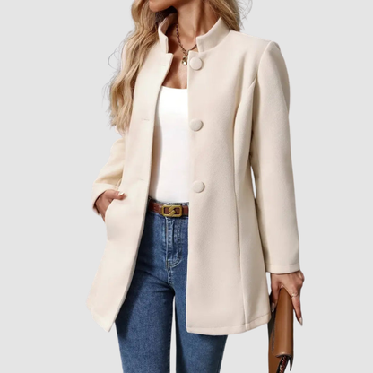 Marchesa Fit-and-Flare Coat
