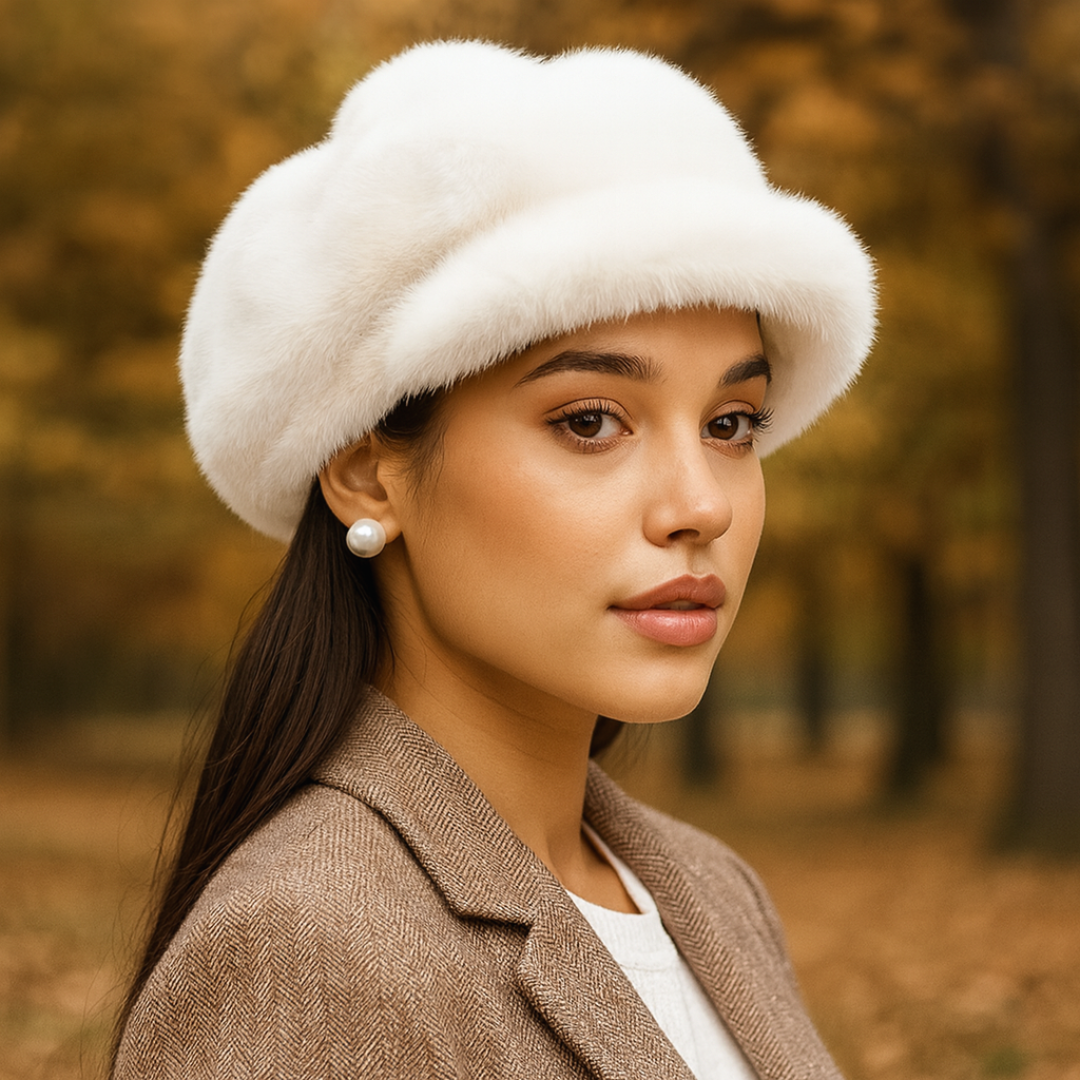 Heritage Faux Fur Cabbie Cap