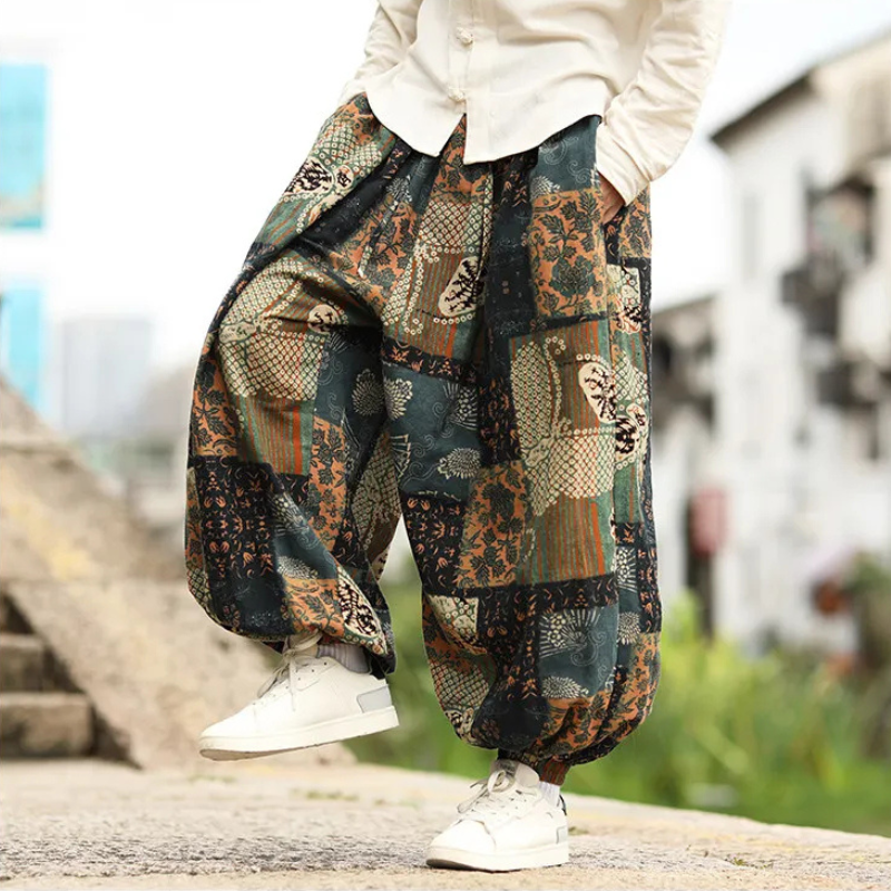 Sumi-e Ink Wash Balloon Trouser