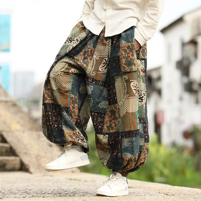 Sumi-e Ink Wash Balloon Trouser