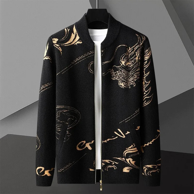Imperial Dragon Cashmere Bomber Jacket