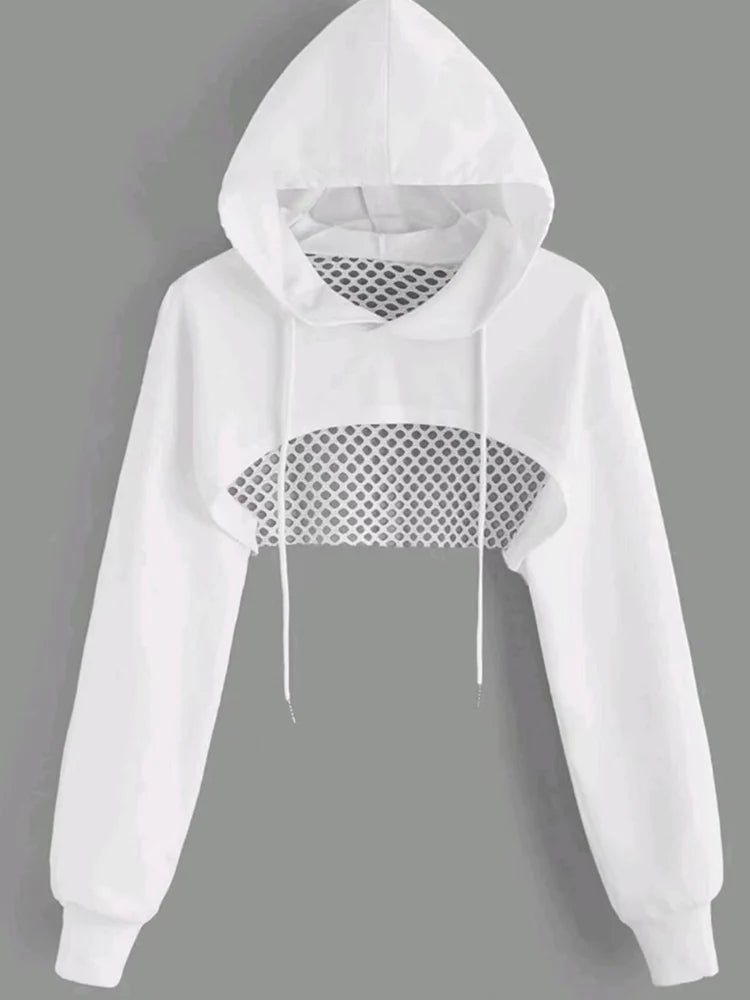 Caspian Open-Back Crop Hoodie