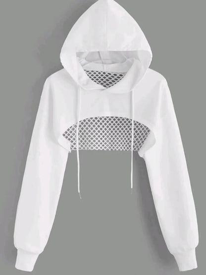 Caspian Open-Back Crop Hoodie
