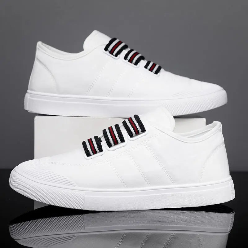Noir Velcro Canvas Lo